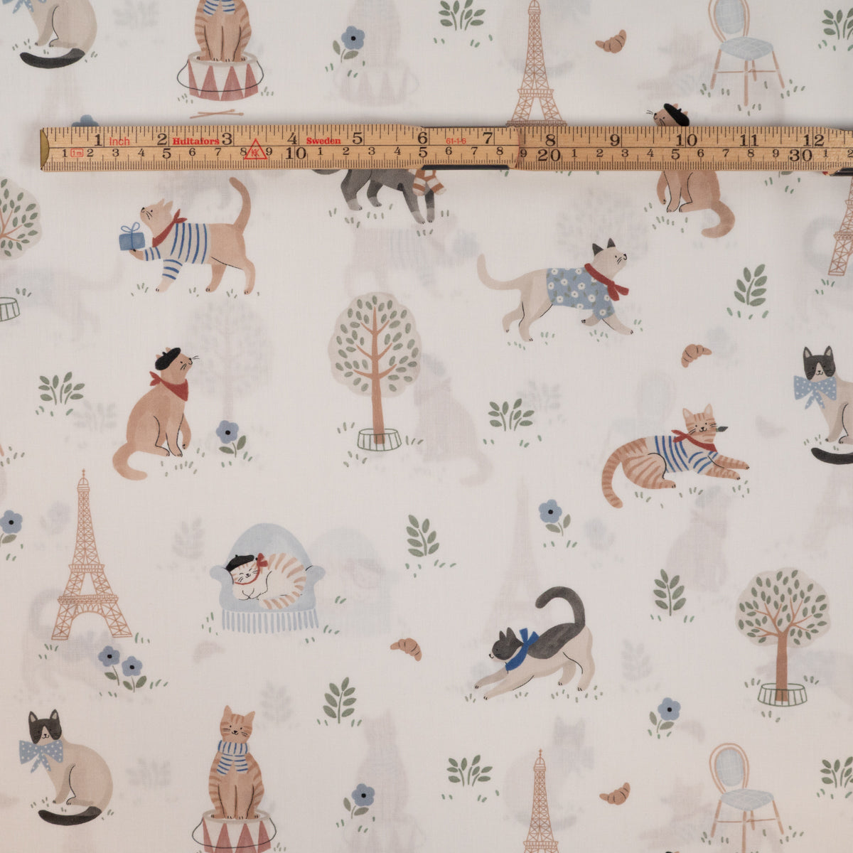 tissu popeline chat à Paris