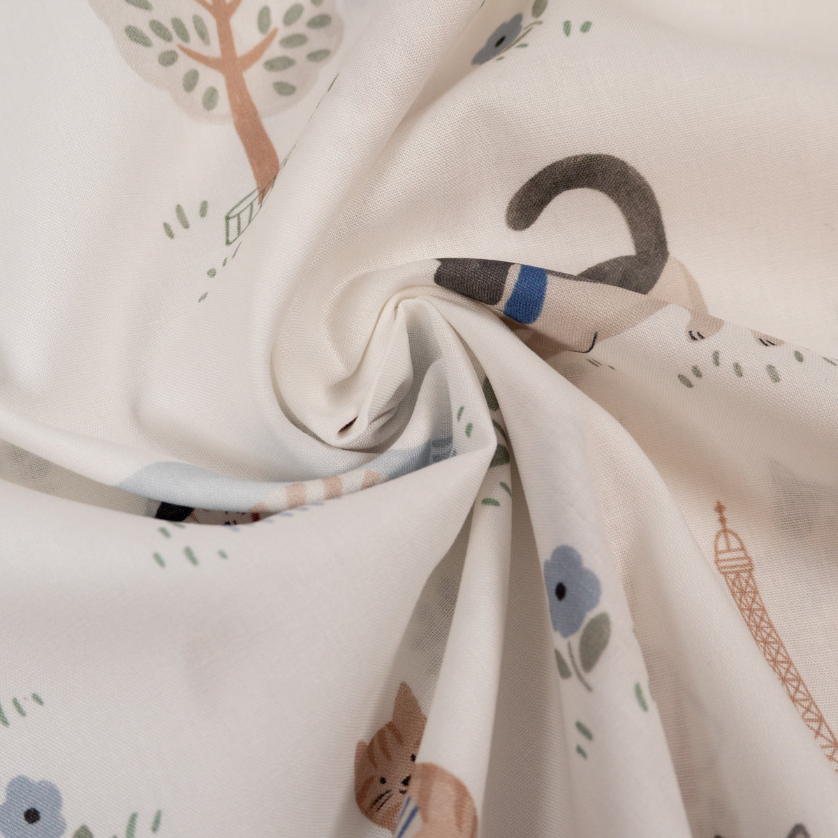 tissu popeline chat à Paris