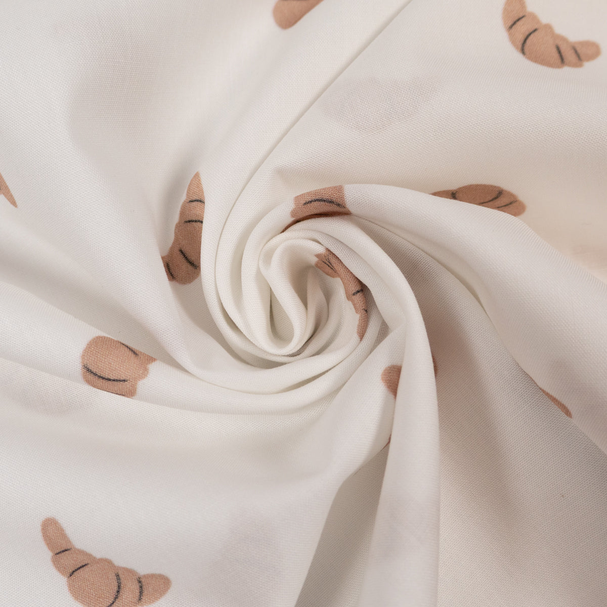 tissu popeline croissant