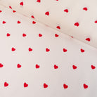 tissu popeline coeurs