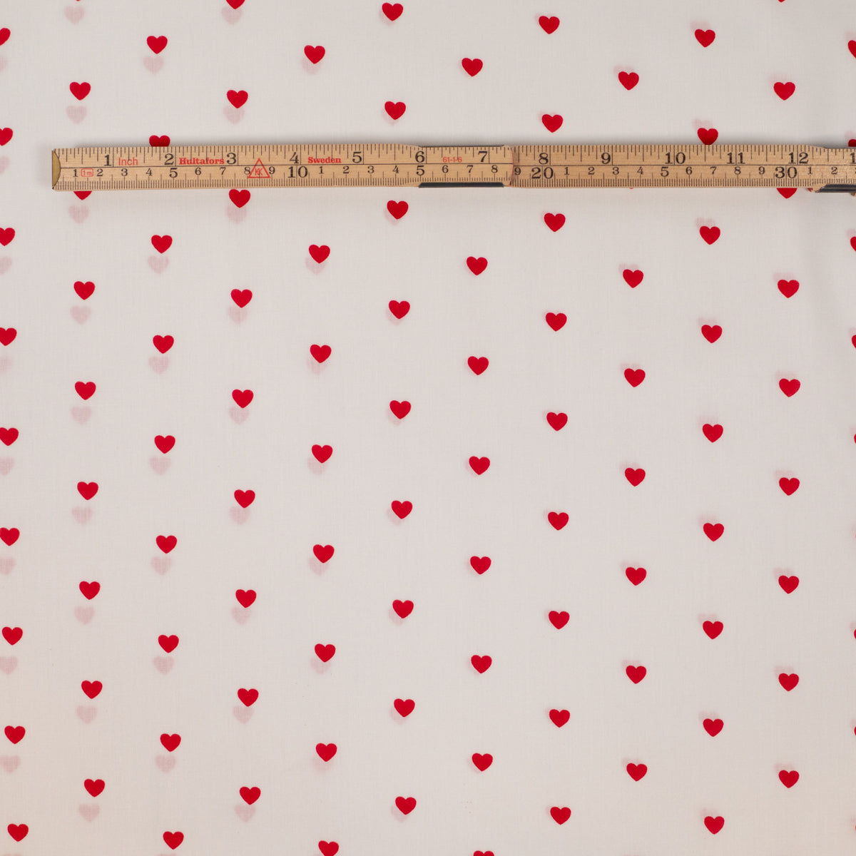 tissu popeline coeurs