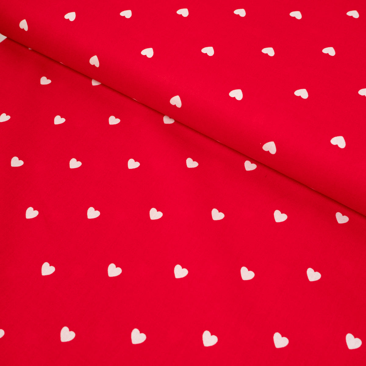 tissu popeline coeurs