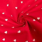 tissu popeline coeurs