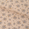Flanel stof - Gardenia boeketten - Beige