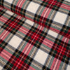 Tissu flanelle tartan - Rouge et écru