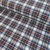 Flanel stof - Ruit - Bruin en blauw