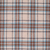 Flannel Fabric - Check - Beige and Blue