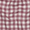 Tissu flanelle - vichy - Blanc et mauve