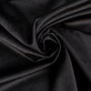 Tissu velours ras noir, uni et légèrement brillant
