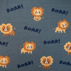 Tissu jersey - Lions roar - Bleu