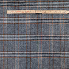 Tissu lainage à carreaux Tartan noir, écru et camel – vue 6