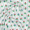 Ribbed jersey fabric - Wildflowers - White