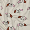 Tissu French Terry - GOTS - Doggy - Rose