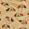 Tissu French Terry - GOTS - Doggy - Orange