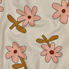Jersey Fabric - GOTS - Retro Bloom - Ecru