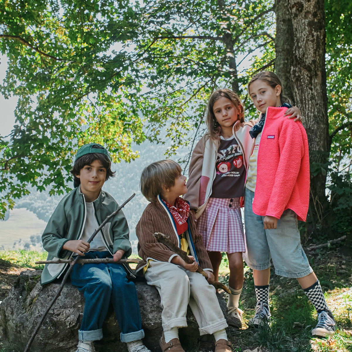 Nagano, patron de veste zippée mixte enfant