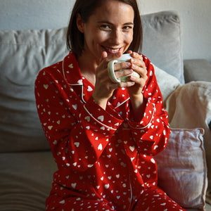 Kit pyjama femme Budapest - Petit Cœur - Version longue - 32 au 46
