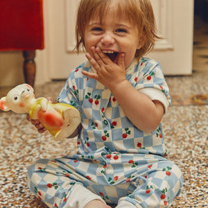 Pyjama combinaison pour bébé avec motif d'animaux coloré • Tous en