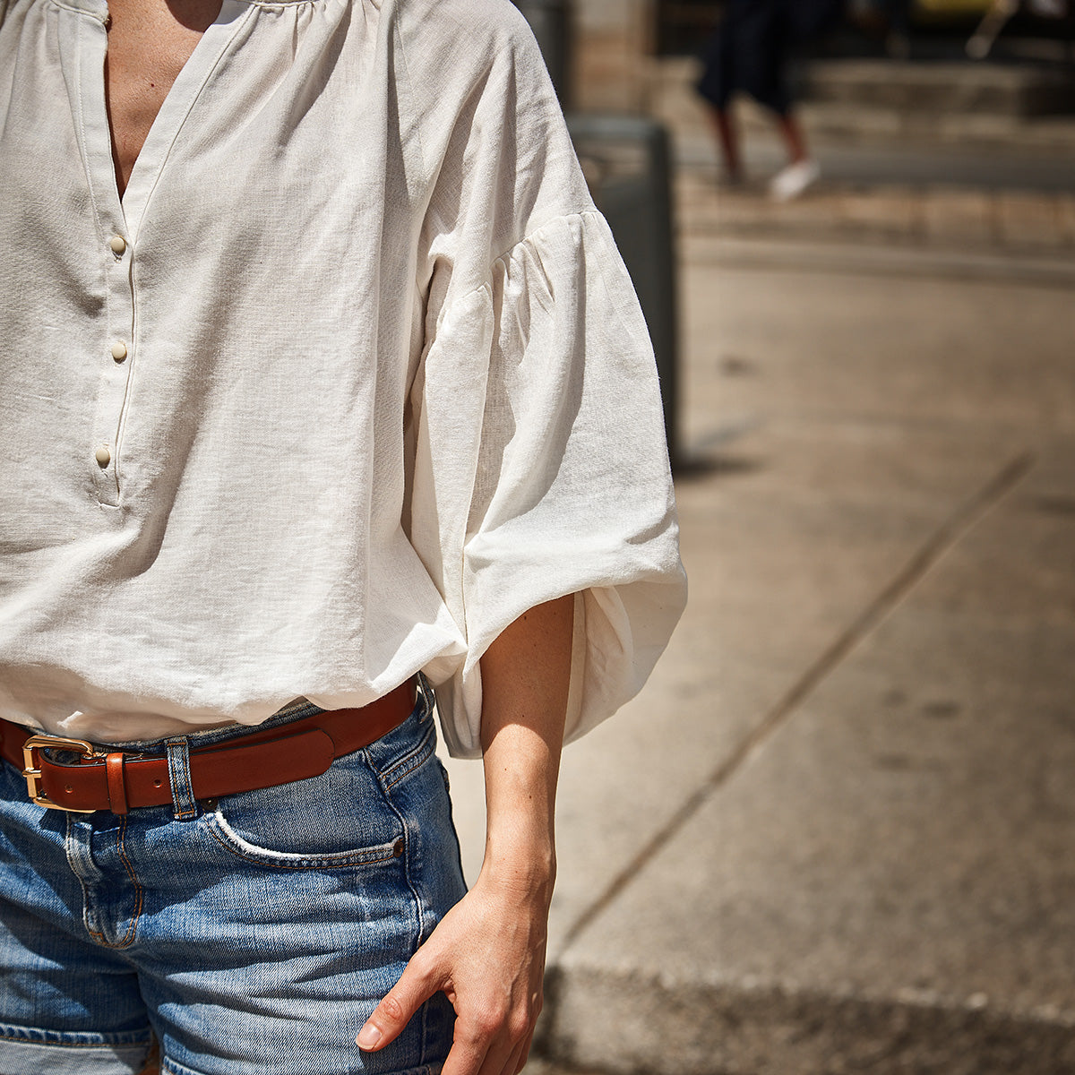 Viscose Linen Fabric ©Sorona - Ecru | ikatee