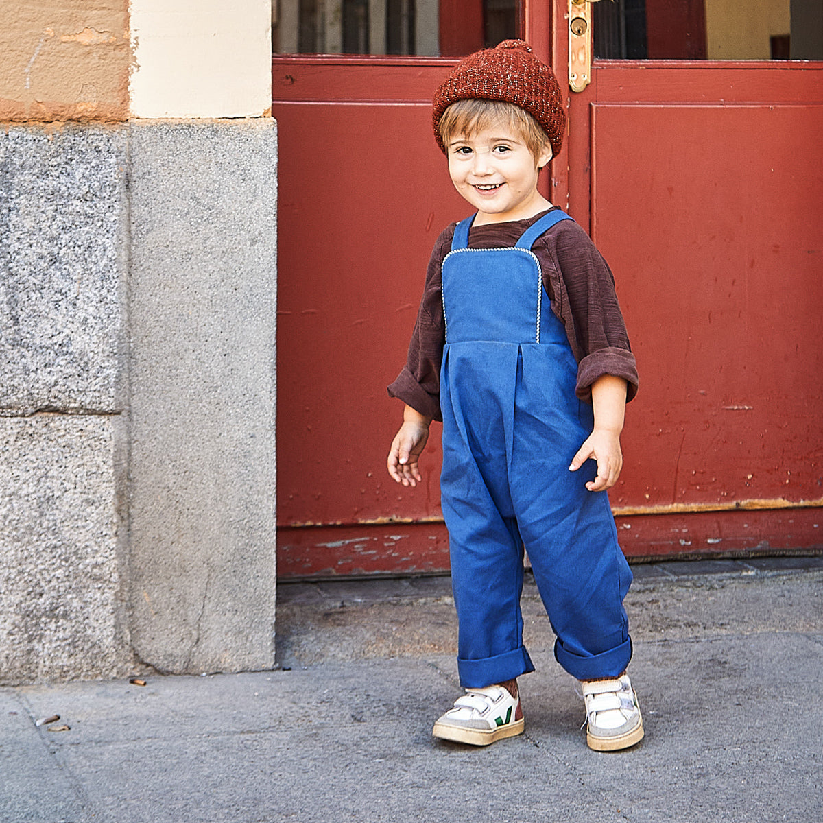 patron de couture enfant salopette explication vidéo 