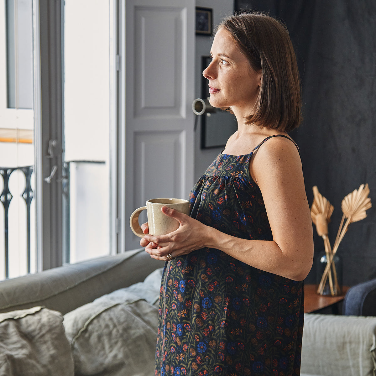 Patron chemise de nuit à fines bretelles