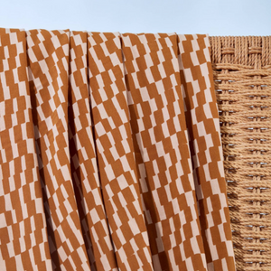 Tissu viscose ©Atelier Brunette - Domino - Ochre