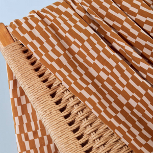 Tissu viscose ©Atelier Brunette - Domino - Ochre