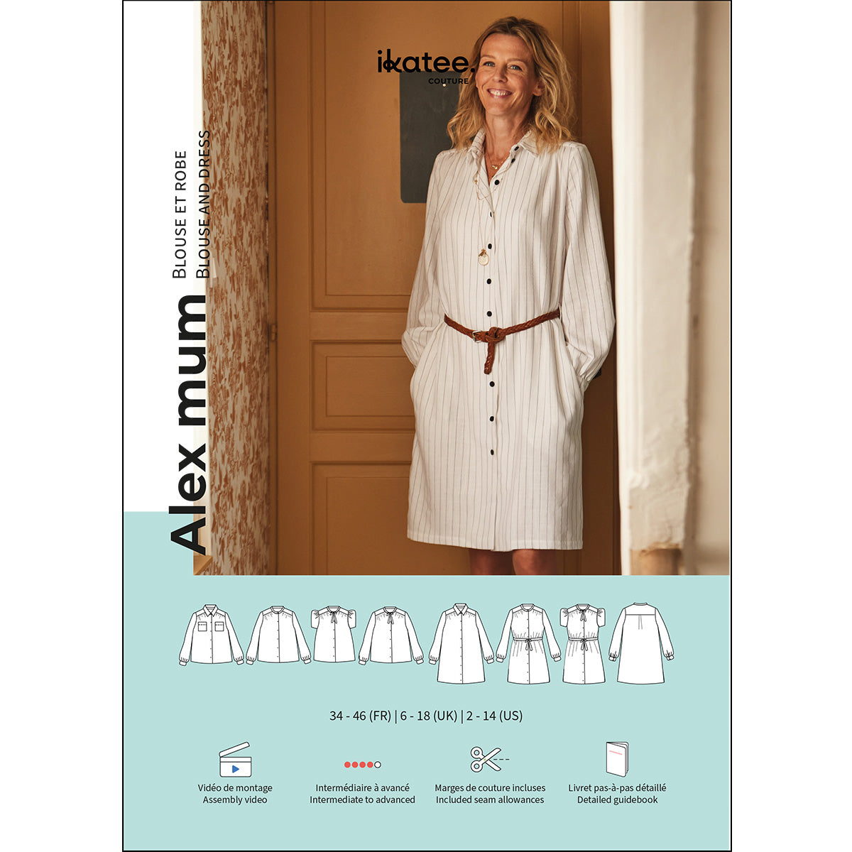 Patron de couture blouse robe femme