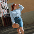 patron chemise femme personnalisable manches courtes ou longues viscose rayée