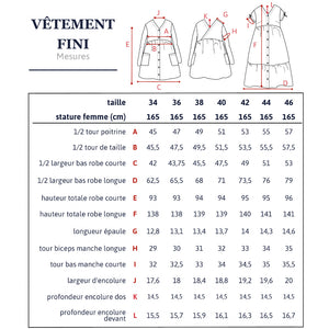 Patron de robe pour femme format PDF