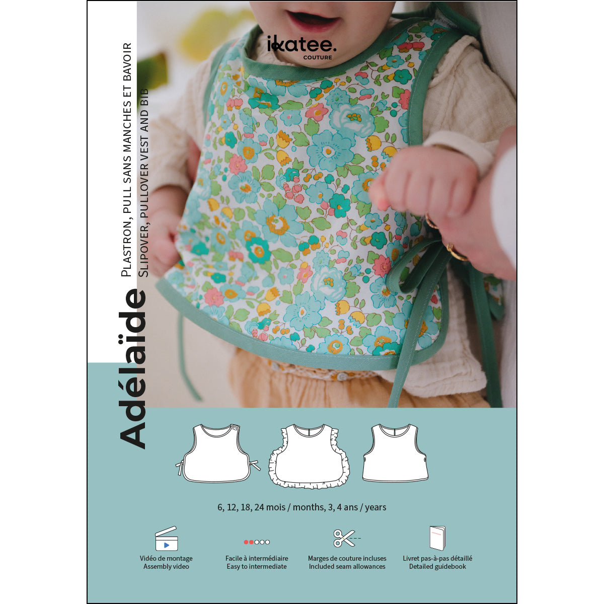 Patron de couture surpull ou plastron bébé