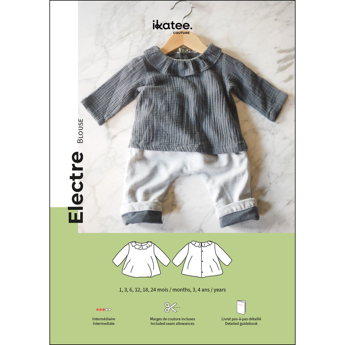 patron de couture blouse bébé