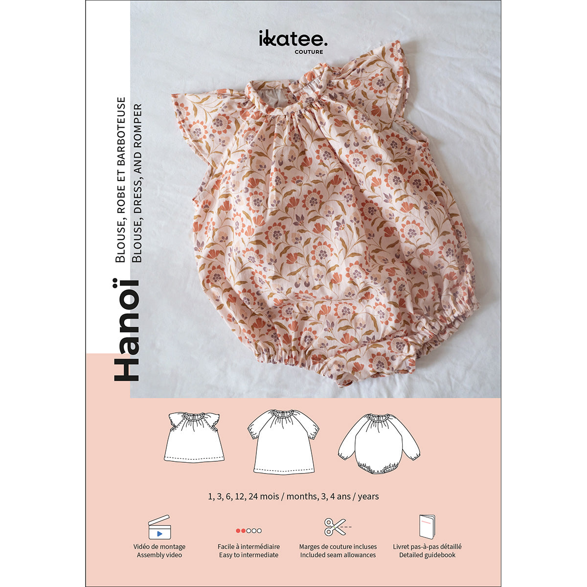 patron de couture barboteuse bébé