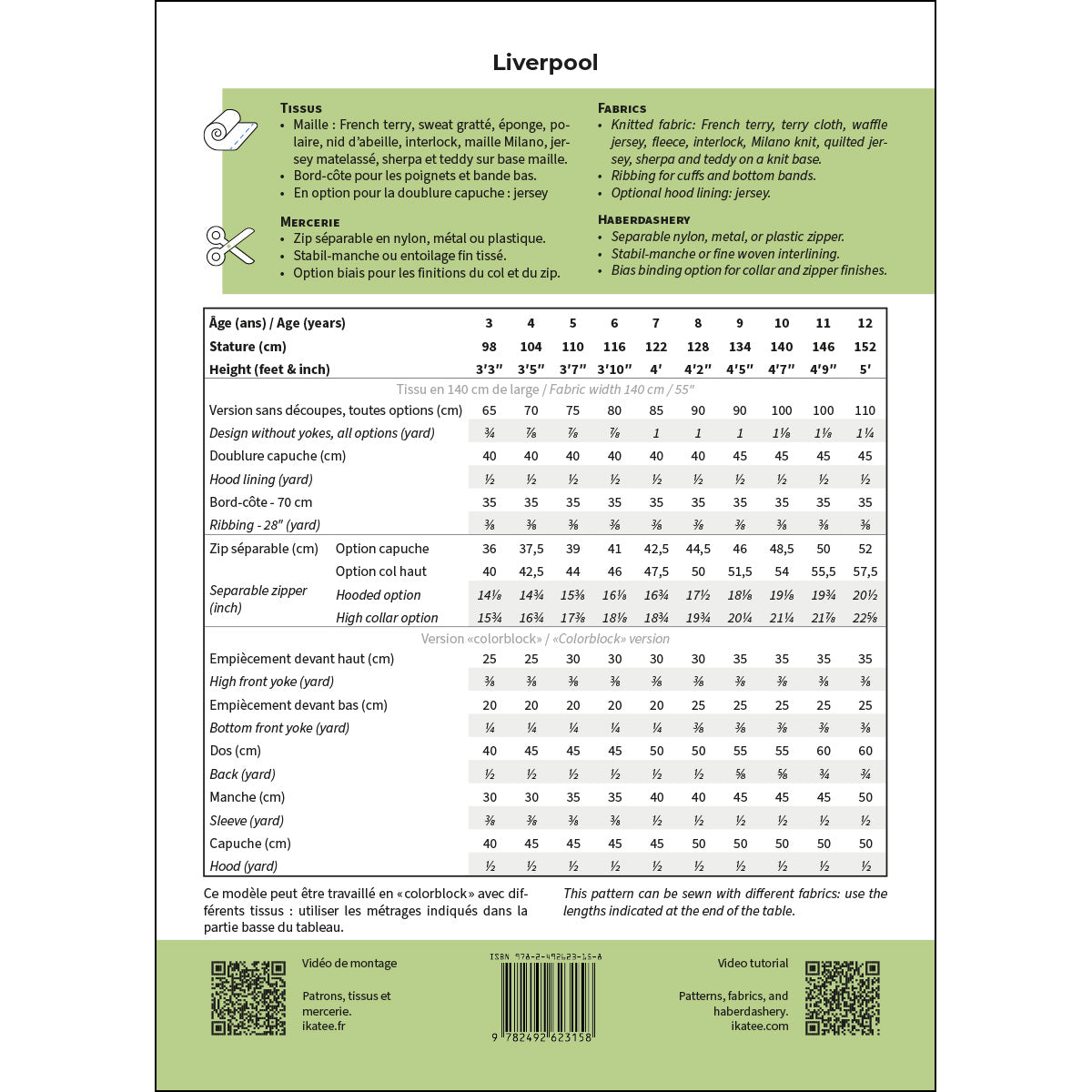 Sweat zippé avec option patron facile