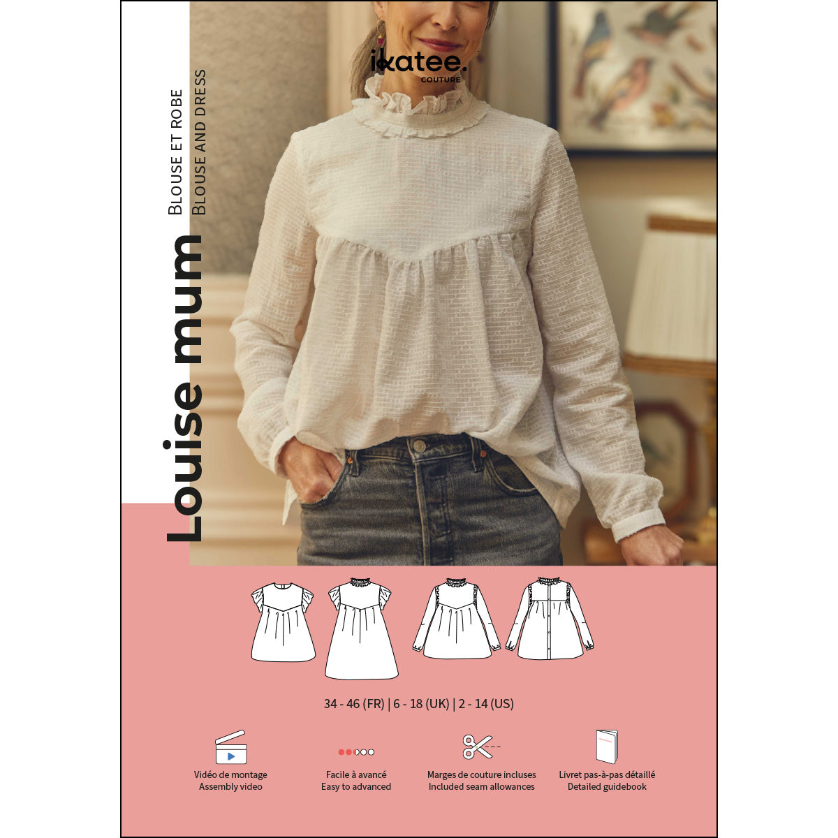 Patron de couture blouse robe femme