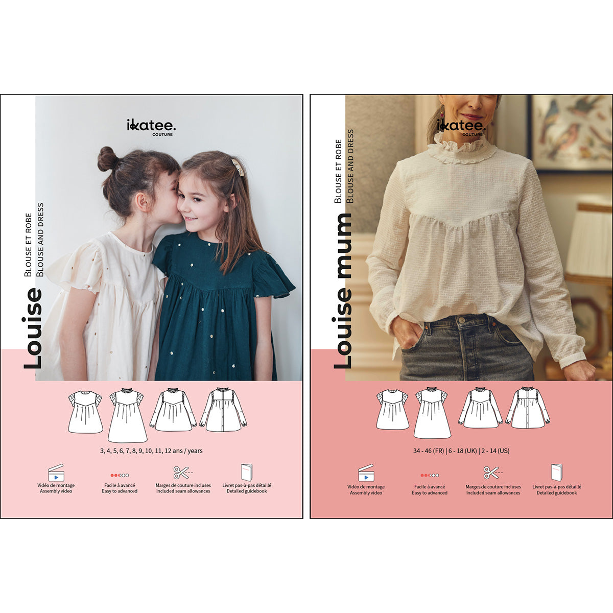 patron de couture robe femme enfant