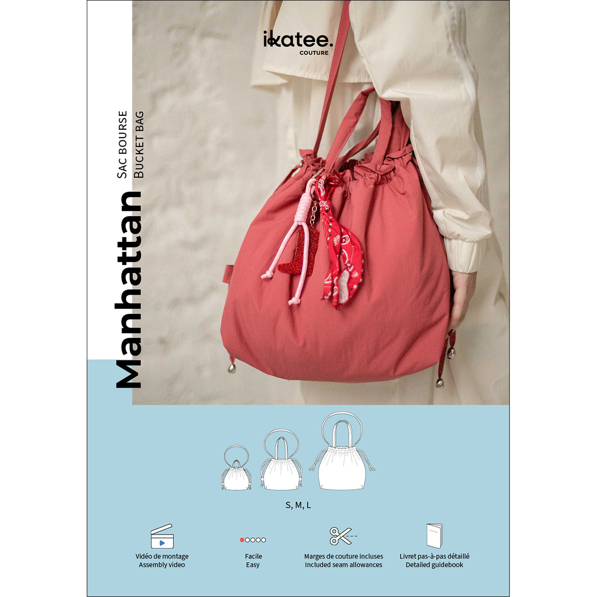 Pochette du patron de couture Manhattan – Ikatee