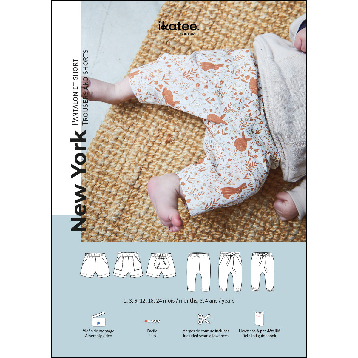 patron de couture pantalon bébé