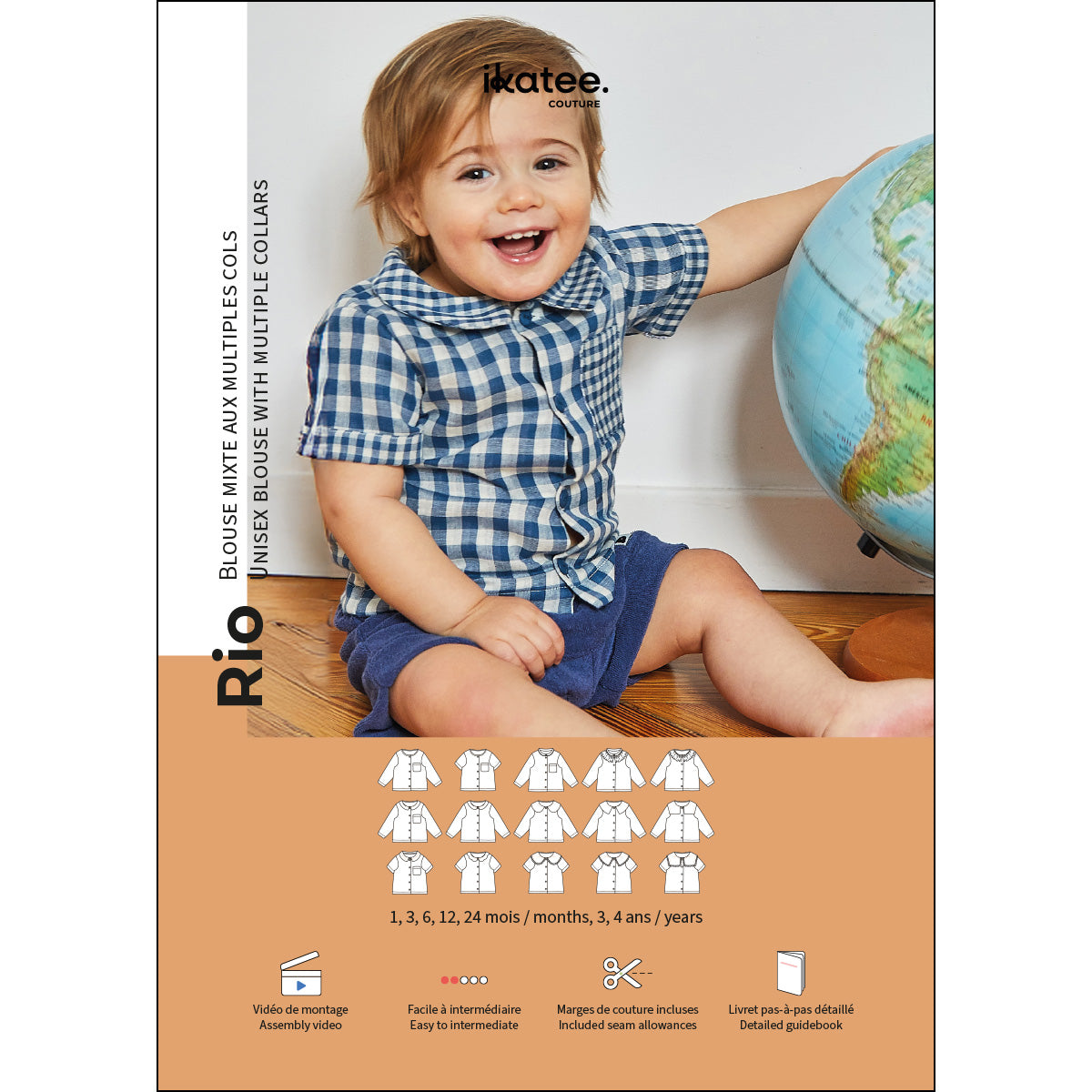 patron de couture blouse bébé