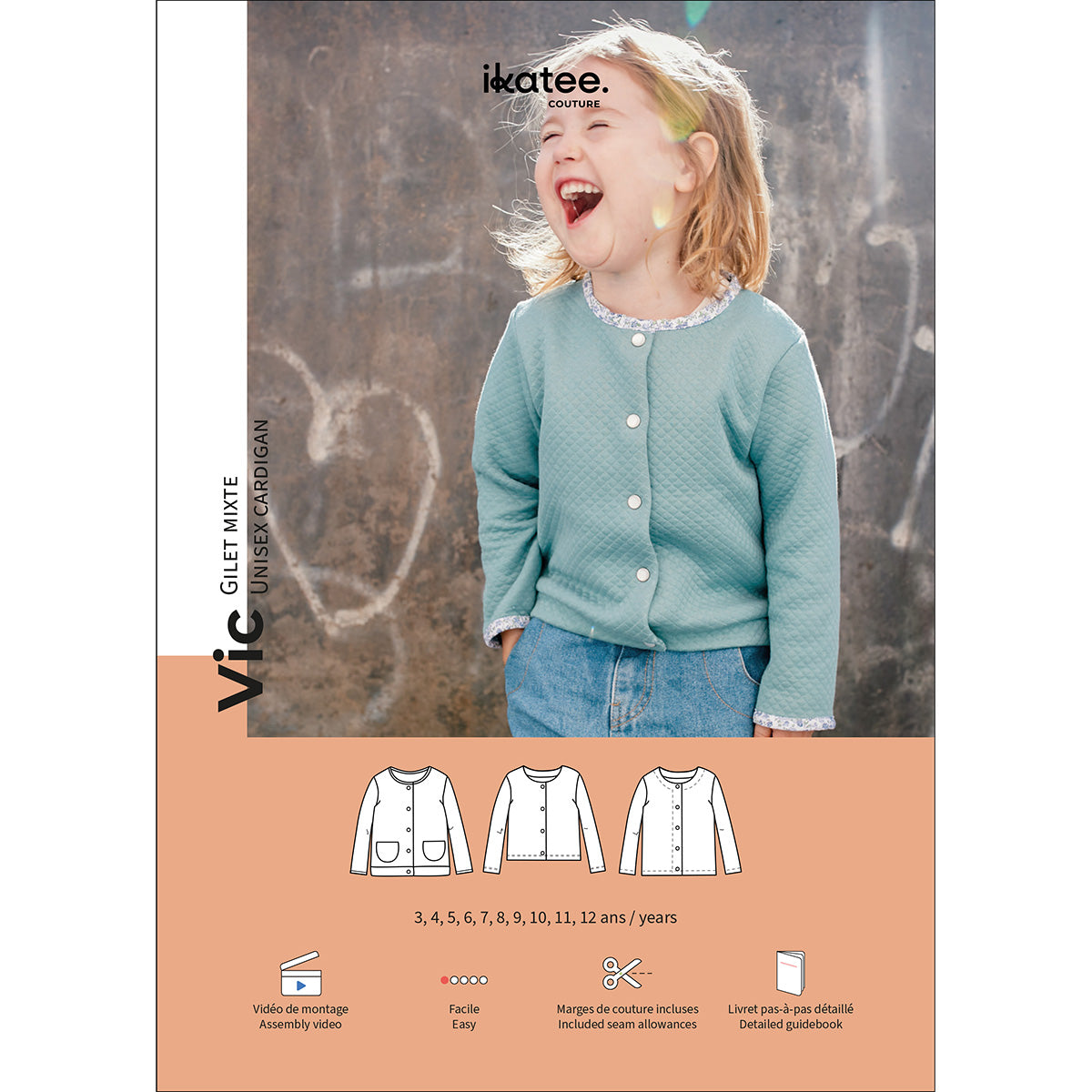 patron de couture gilet enfant
