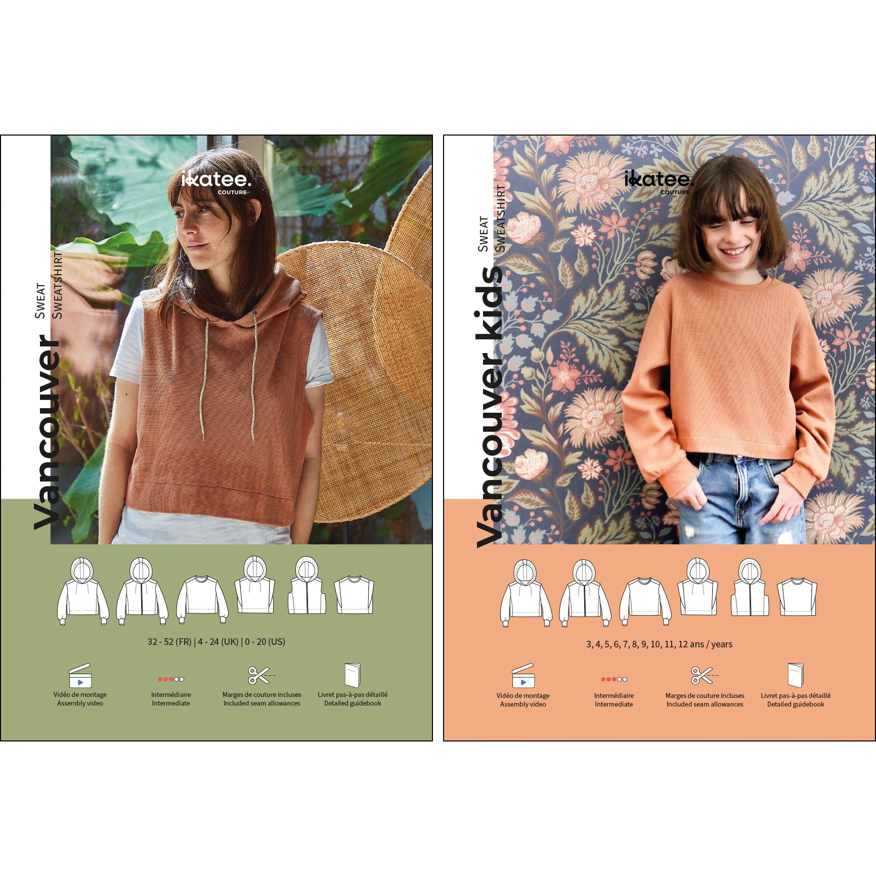 Patron de couture duo sweat