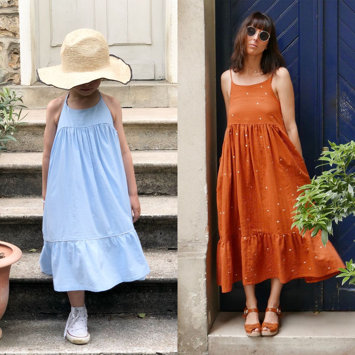 Top et robe pour femme et enfant DIY