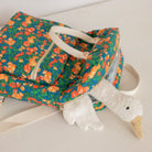 Sac à dos Eugène, patron de couture facile, patron pochette ou PDF, cousu en matelassé fleuri. 