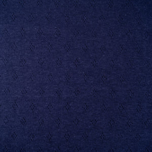 Maille ajourée - Bleu indigo