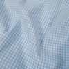 Tissu Vichy mini carreaux - Bleu clair