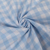 Medium checkered gingham fabric - Light blue