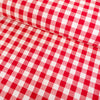 Medium check gingham fabric - Red