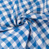 Tissu Vichy carreaux moyens - Blue sky