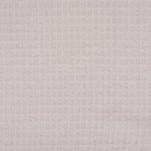 Coupon de Tissu Gaze brodée - Petits carreaux - Blanc