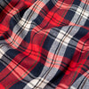 Tissu flanelle carreaux - Tartan - Bleu foncé et rouge